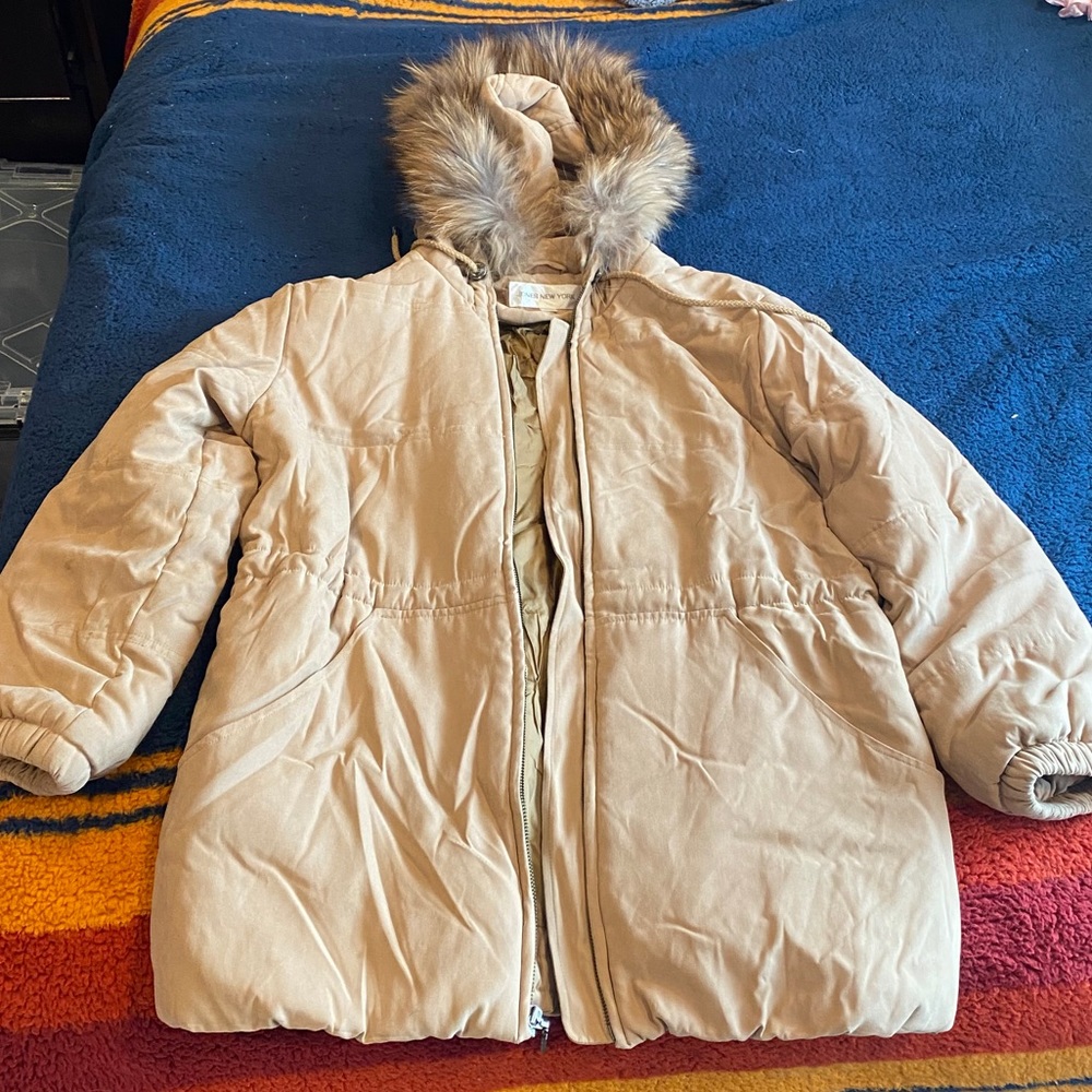 Tan Puffer Jacket